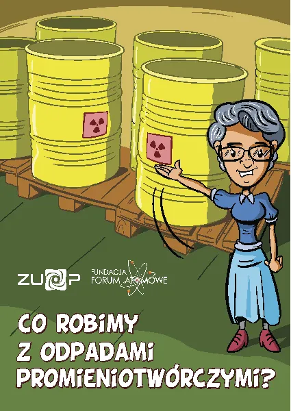 Okładka: Co robimy z odpadami promieniotwórczymi? – kolorowanka